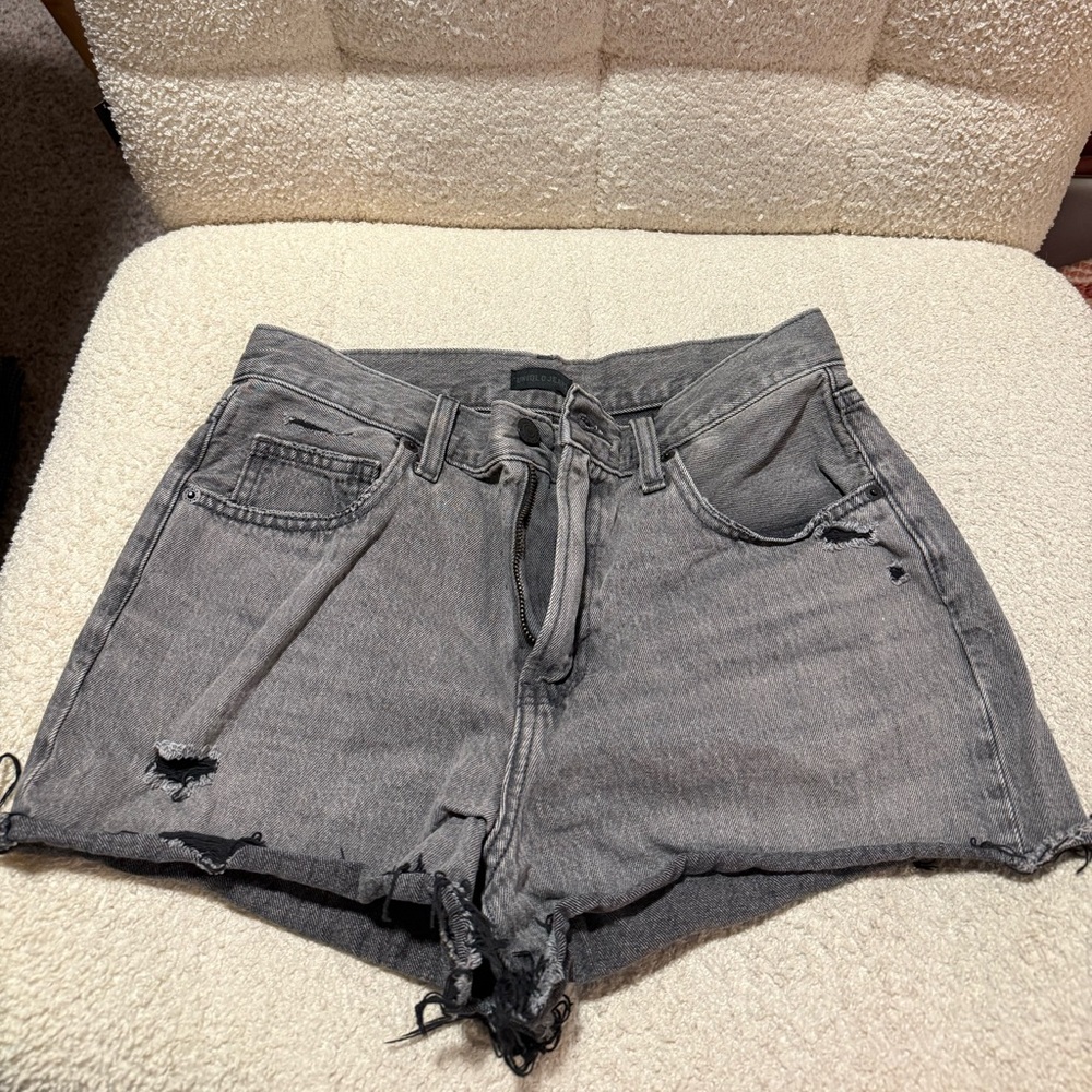 Uniqlo - High Waisted - Dark  Gray Denim Jeans -100% Cotton - Size 24
